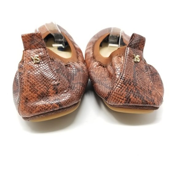 Yosi Samra Snakeskin Leather Ballet Flat Shoes 9 - Picture 4 of 8